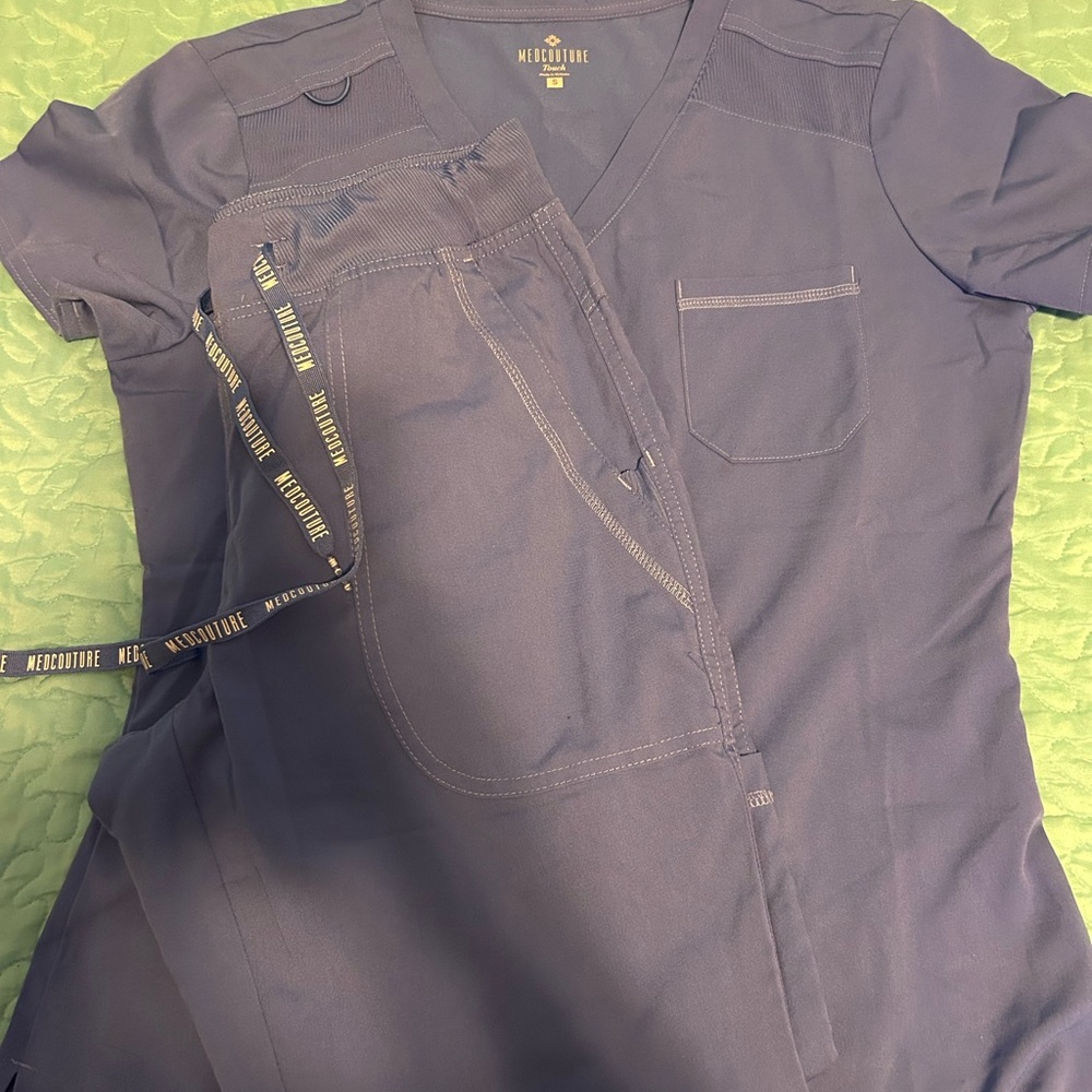 Med Couture Ceil Blue Scrub Set